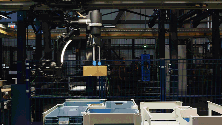 Un robot en los almacenes de Amazon.