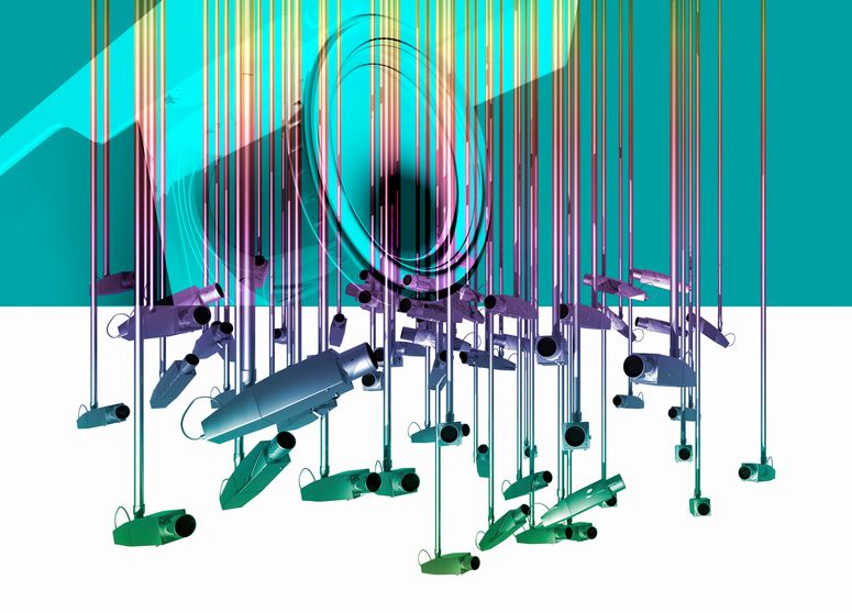 Ilustración sobre espionaje digital