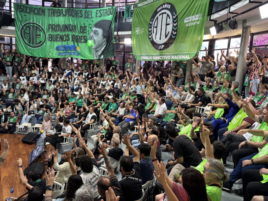 ATE hace punta de lanza y va a un paro nacional con movilización a la Secretaría de Trabajo para rechazar la reforma laboral