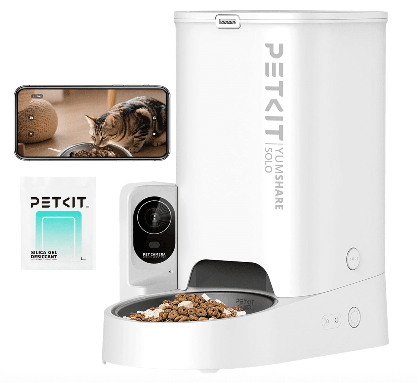 Comedero automtico para mascotas con cmara PETKIT.