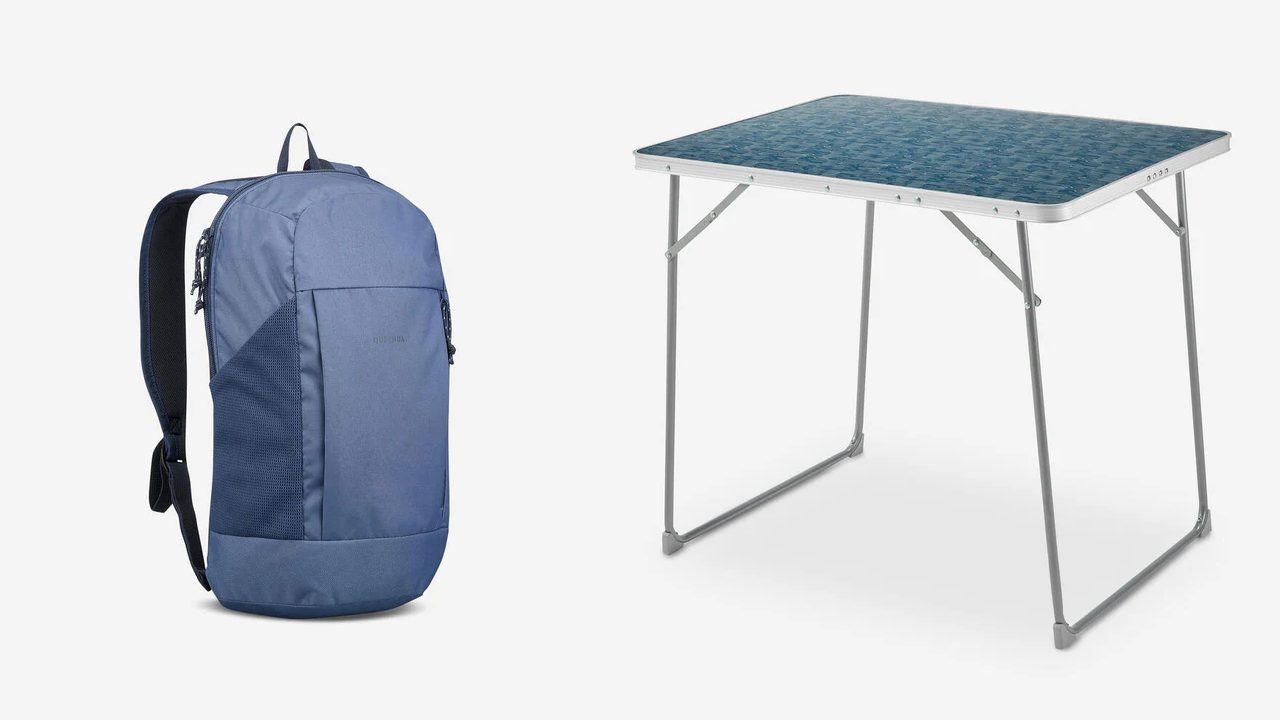 La mochila y la mesa plegable, los dos productos de outdoor de Decathlon que más se vendieron