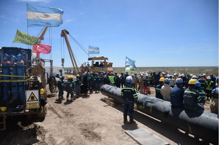 Los trabajadores del VMOS celebraron este sábado la última soldadura