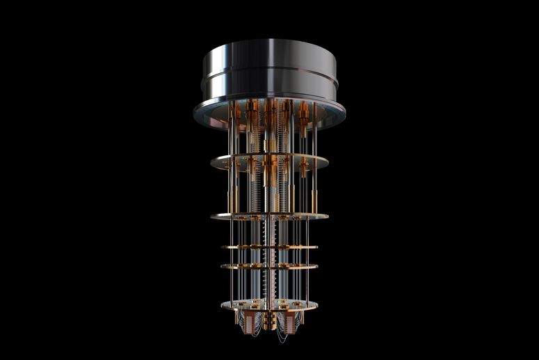 Render de una computadora cuántica