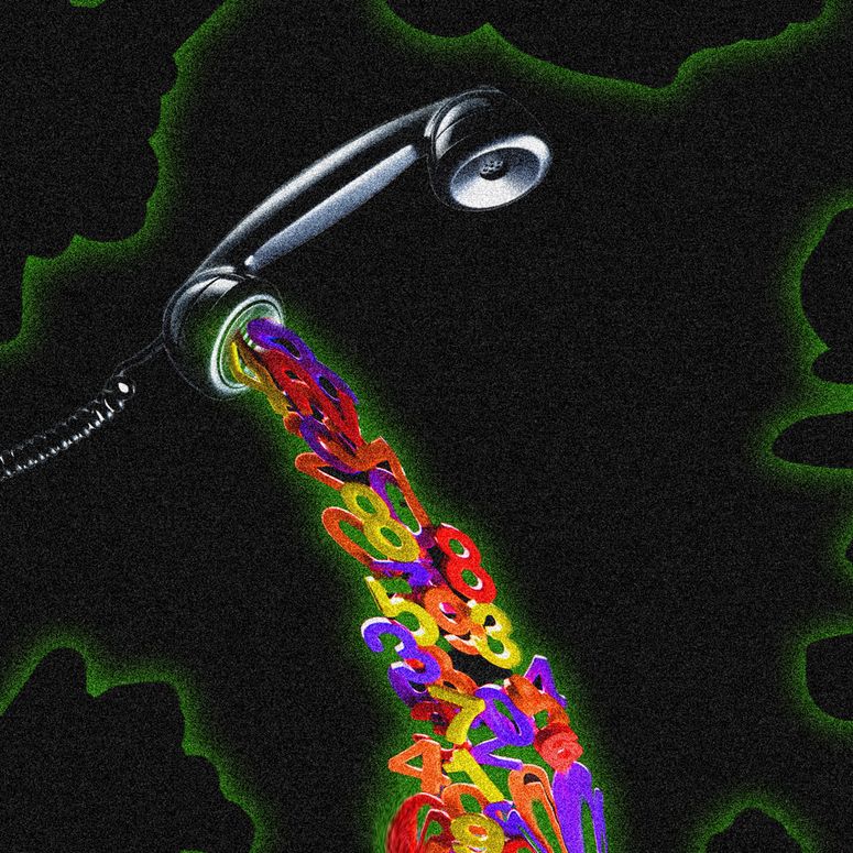 teléfono del que salen números