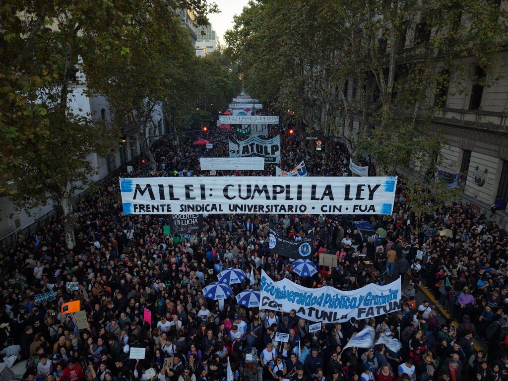 Daniel Ricci: "El mensaje fue claro, el Gobierno tiene que cumplir la ley de financiamiento universitario"