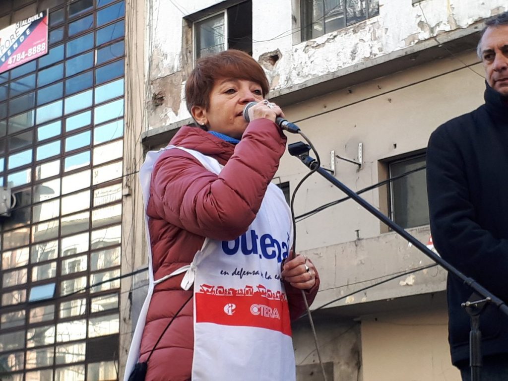 El SUTEBA va a unos comicios trascendentales, con Roberto Baradel que dejará mañana conducción tras 20 años y María Laura Torre que busca ser su sucedora
