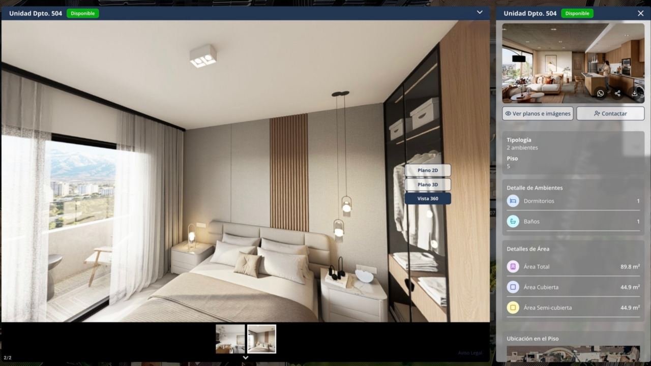 Un showroom permite consultar unidades, precios y avances de obra desde un mismo lugar